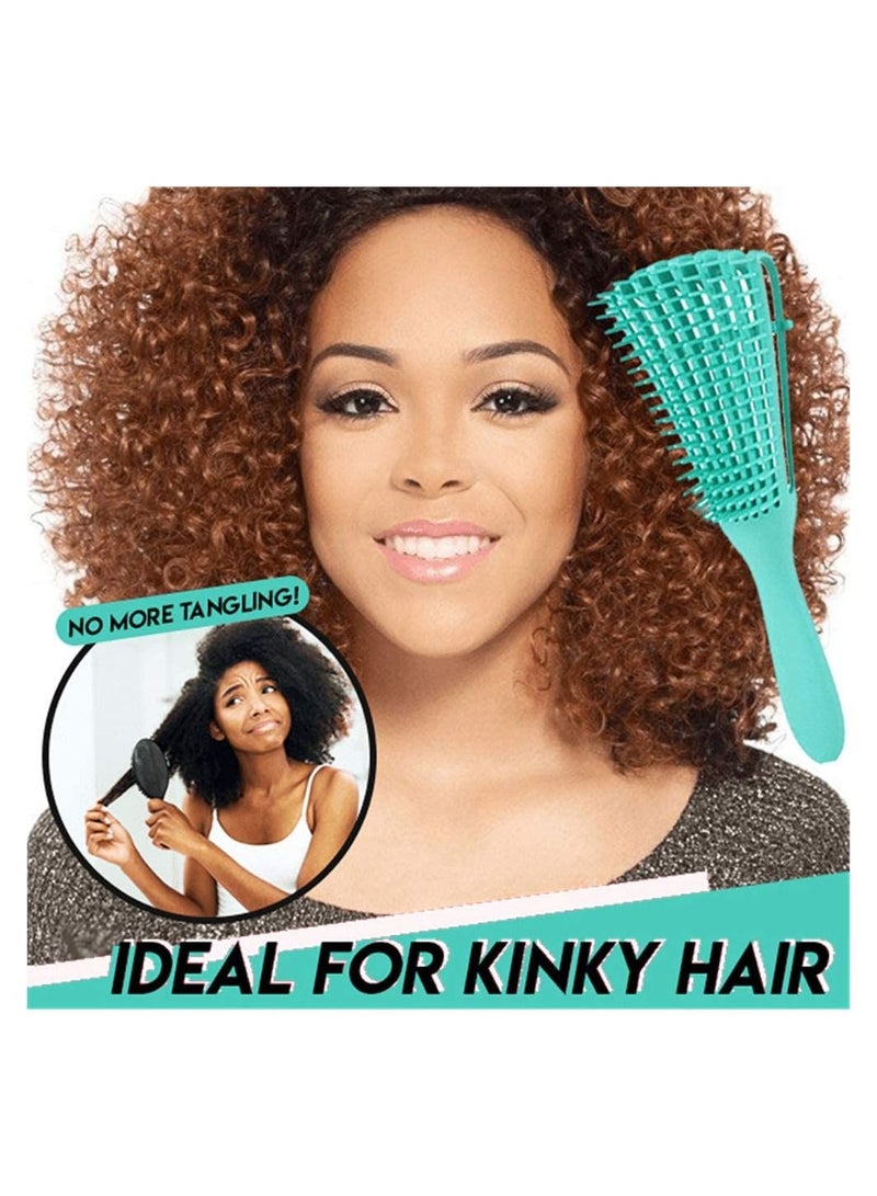 ORiTi 2 pcs Hair Detangling Brush for Easy Detangler Curly Hair including Wavy Hair, Curly, Coily Hair - Image 4