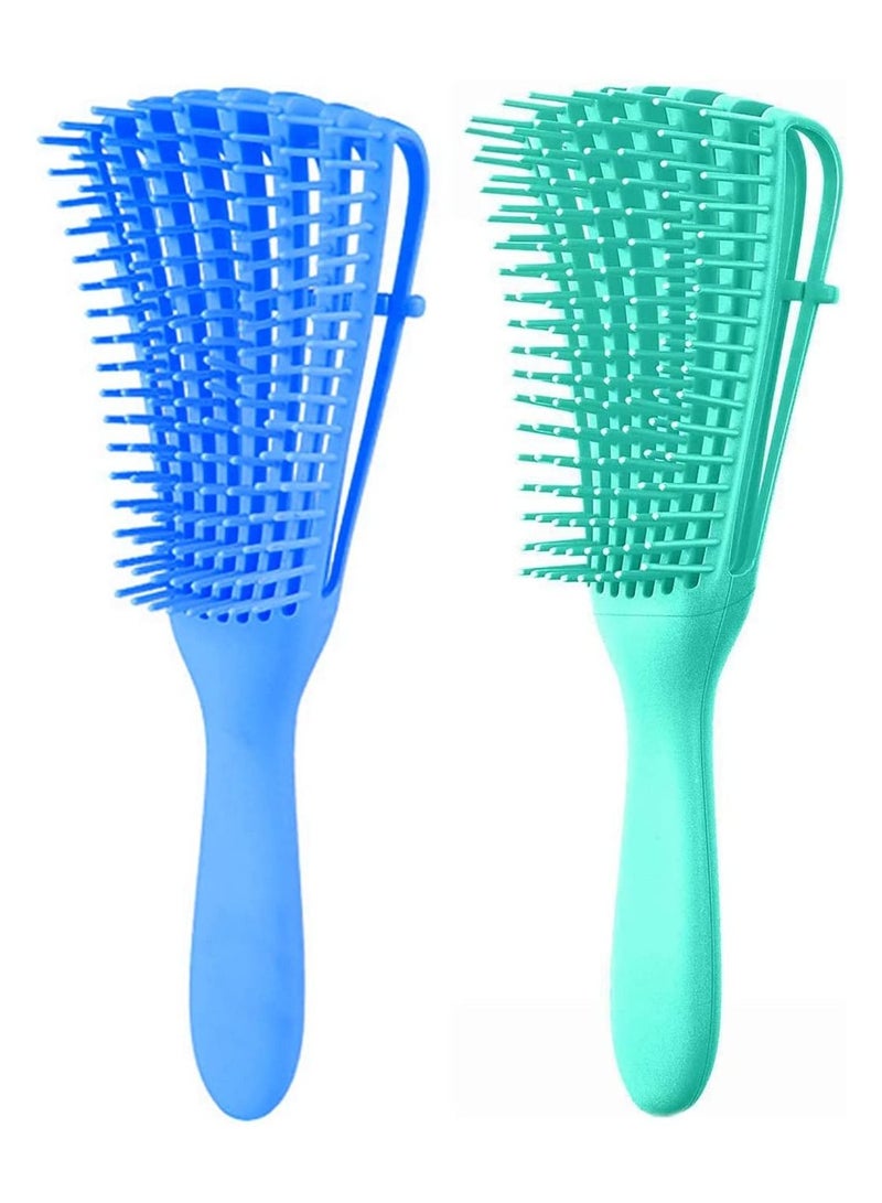 ORiTi 2 pcs Hair Detangling Brush for Easy Detangler Curly Hair including Wavy Hair, Curly, Coily Hair - Image 1