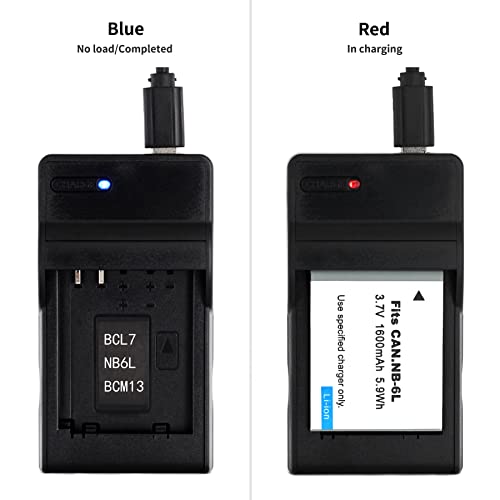 Norifon NB-6L USB Charger for Canon PowerShot SX530 HS, SX610 HS, SX710 HS, SD1200 is, SD1300 is, S120 IXY 10S IXY 30S Camera and More - Image 4