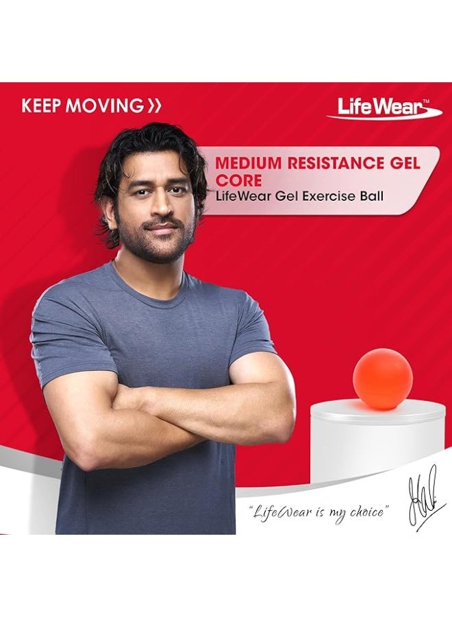 LifeWear Life Wear Gel Exercise Ball, Medium Resistance for Hand, Finger, and Wrist Strengthening, Ideal for Post-Operative Recovery, Physiotherapy, Grip Training, and Stress Relief - Image 5