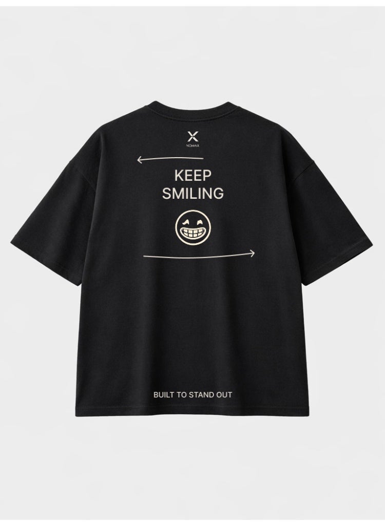 NOMAiX You Hey You T-Shirt | Graphic Oversized Tee | Streetwear Slogan | Oversized Drop Shoulder | Unisex | Made in UAE - Image 2