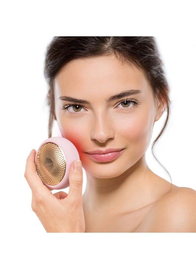 FOREO - UFO Face Mask Treatment, Full LED Spectrum & Red Light Therapy For Face, Warming, Face Moisturizer, Dark Spot & Acne Scar Treatment For Face, Anti Aging, Nourishing, Pearl Pink - Image 1