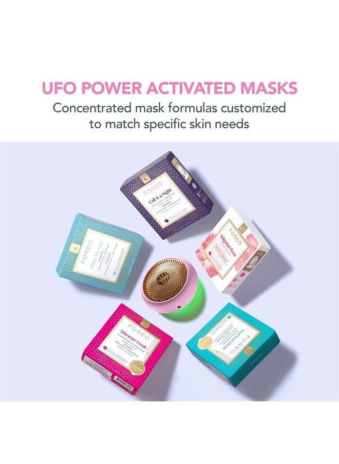 FOREO - UFO Face Mask Treatment, Full LED Spectrum & Red Light Therapy For Face, Warming, Face Moisturizer, Dark Spot & Acne Scar Treatment For Face, Anti Aging, Nourishing, Pearl Pink - Image 1
