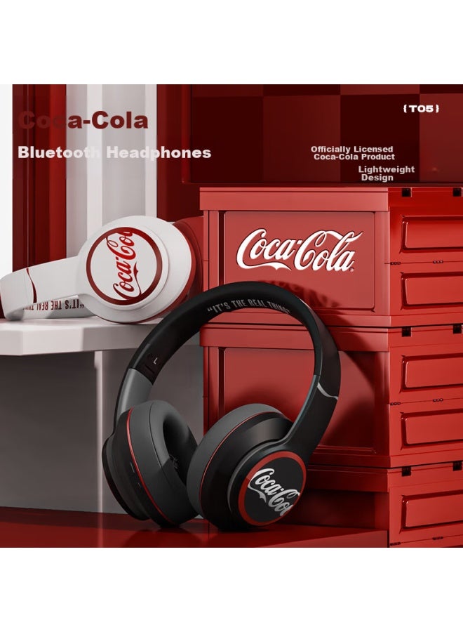 Coca-cola T05 Over-ear Wireless Bluetooth Headphones, Gaming Headphones With Deep Bass, Sports Headphones, Chinese New Year Gift, Compatible With Apple, Huawei, Xiaomi And Other Devices - Image 5