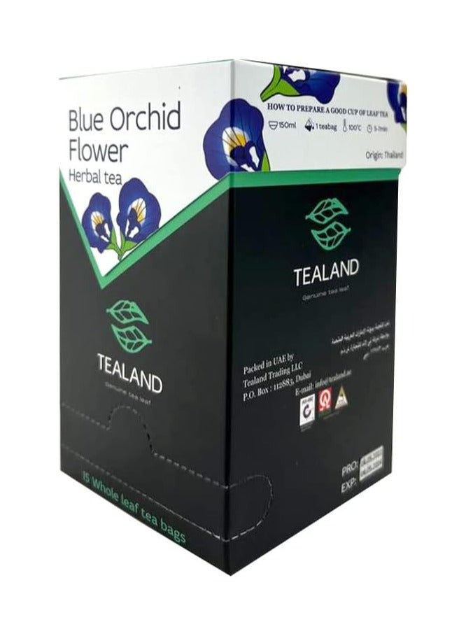 Tealand Tealand Blue Tea Butterfly Pea Tree Thai Orchid Clitoria Ternatea Flower Natural Food Dye (Tea Bag)  - Image 2