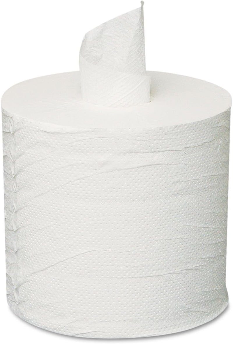 General Supply 203 Centerpull Towels, 2-Ply, White, 6 Rolls/Carton
