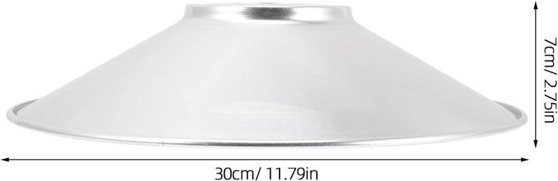 VOSAREA Industrial Waterproof Aluminum Bulb Lampshade Stainless Steel Light Cover for Outdoor Use Reflective Workshop Lighting Compatible Bulbs - Image 2