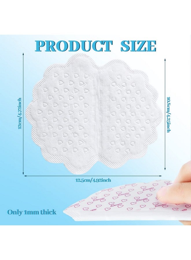 Loopeer 50 Pack Large Underarm Sweat Pads for Women Armpits Adhesive Disposable Dress Guards Non Visible Secret Sweat Block Comfortable Unflavored Non Sweat Armpit Protection for Sweating, 4.92 x 4.53 Inches  - Image 2