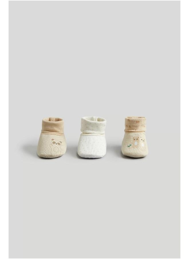 mothercare Meerkat Sock-Top Baby Booties - 3 Pack  - Image 4