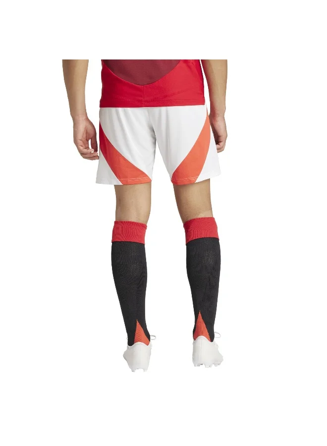 adidas Originals Mufc H Sho White Football Shorts For Men Xs