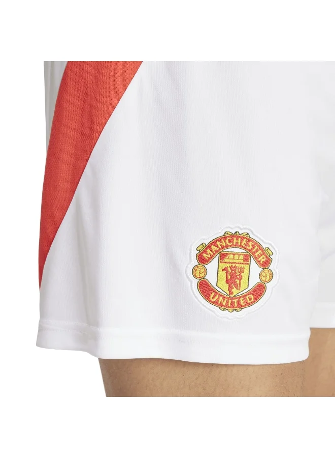 adidas Originals Mufc H Sho White Football Shorts For Men Xs