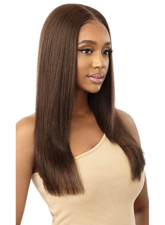 Outre 100% Human Hair Blend 13X6 Handtied 360 Lace Frontal Wig Marisa (Color:Drff2/Gibrn) - Image 5
