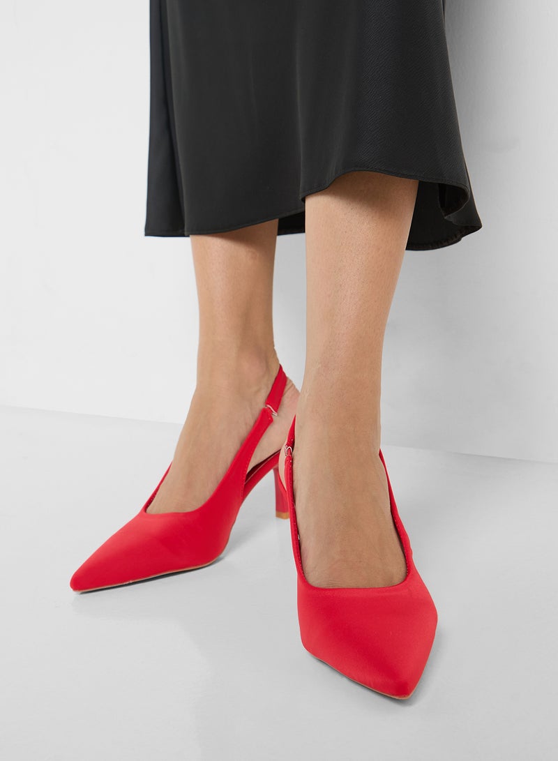 Ginger Ladies Classic Heeled Pump  - Image 5