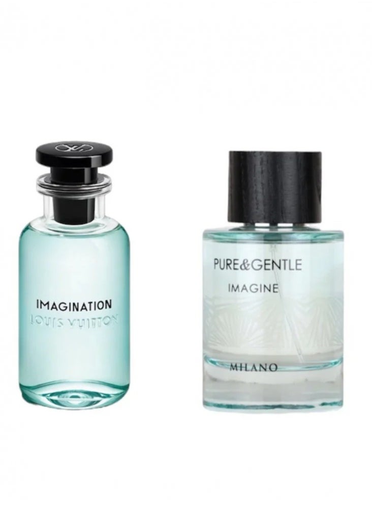 ميلانو عطر بيور اند جنتل ايماجين او دو بارفيوم للرجال - 100 مل | عطر فاخر طويل الامد  - Image 2