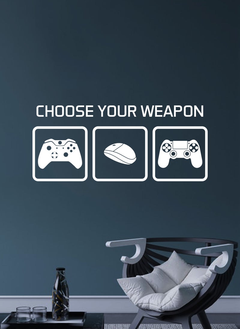 Spoil Your Wall Choose Your Gaming Quote Wall Decal - Wall Arts Home Décor - Wall Sticker - 90x40 cm by Spoil Your Wall  - Image 1
