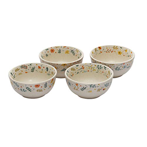 miah decor Miah Décor Ceramic Bowls Set Of 4 Pcs Handcrafted Stoneware Dinner Bowl Katori Microwave Safe Freezer Safe Dishware Safe Dessert Snack Soup For Kitchen And Dinning -260 Ml, Multicolor - Image 3