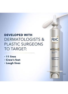 RoC Derm Correxion Fill + Treat Advanced Retinol Serum, Wrinkle Filler Treatment with Hyaluronic Acid for Forehead Wrinkles, Crow's Feet, Eleven Wrinkles, and Laugh Lines, 15ml  - Image 2