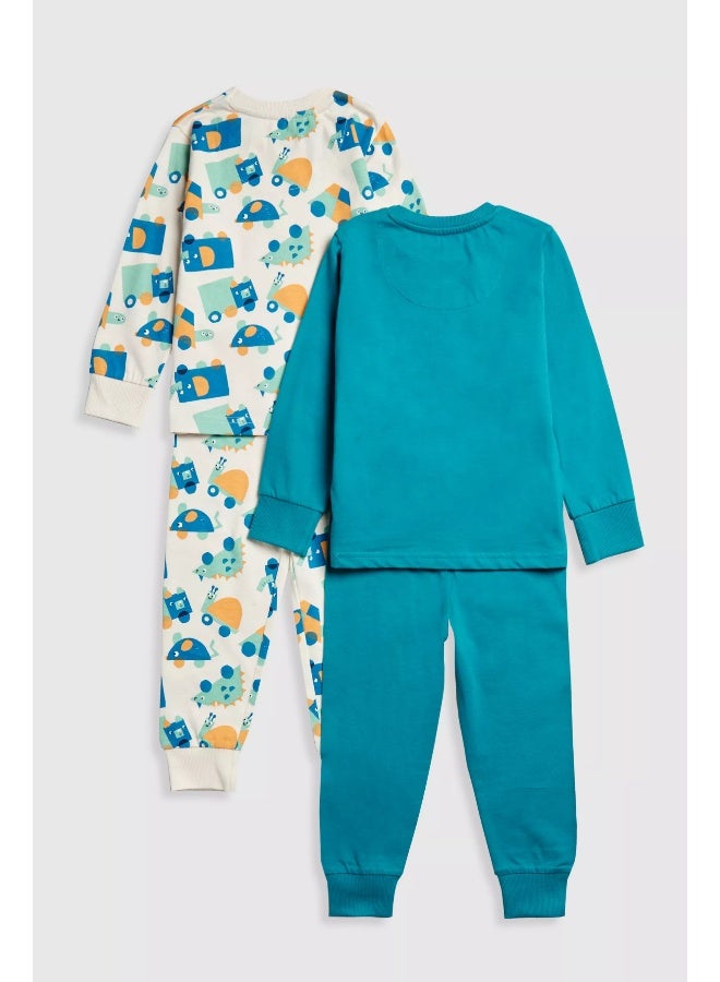 mothercare Animal Transport Pyjamas - 2 Pack  - Image 1