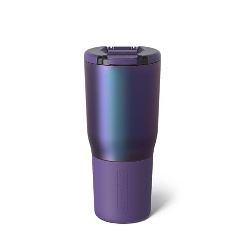BrÃ¼Mate BrüMate Nav 25oz 100% Leak Proof Insulated Travel Tumbler with Magnetic BevLock™ Lid - Double Wall Cup-Holder Friendly Stainless Steel Mug (Dark Aura) - Image 1