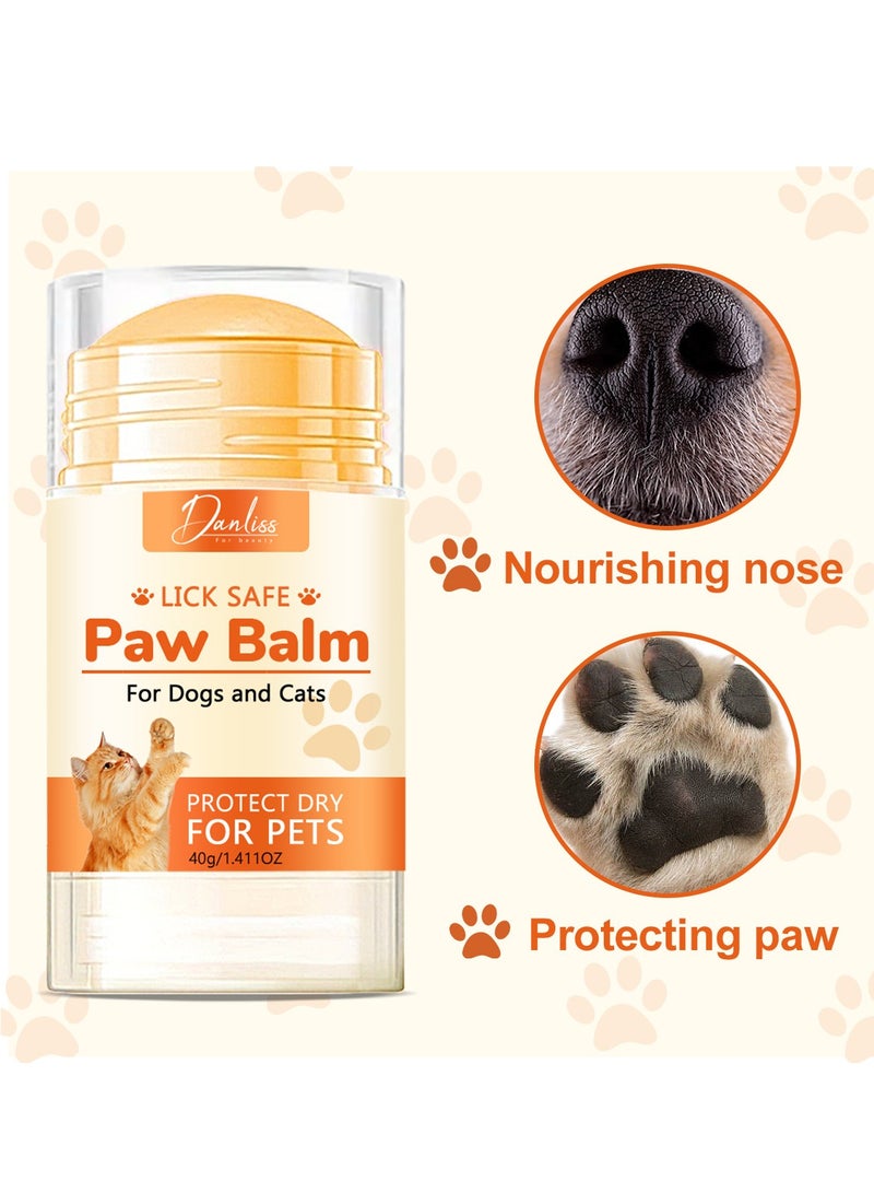 danliss Dog Paw Balm for Cracked Paws, Natural Paw Stick, Pet Paw Cream, Butter, Wax, Moisturizer & Protection for Dog Feet, Foot Pads, Relieve Dog's Pain, Heals, Repairs, Dry, Damaged Paws, Effective, Safe - Image 2
