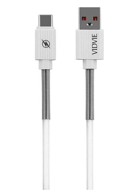 كابل تايب سي VI-C510 للشحن السريع ونقل البيانات - 3.1 أمبير 1 متر أبيض