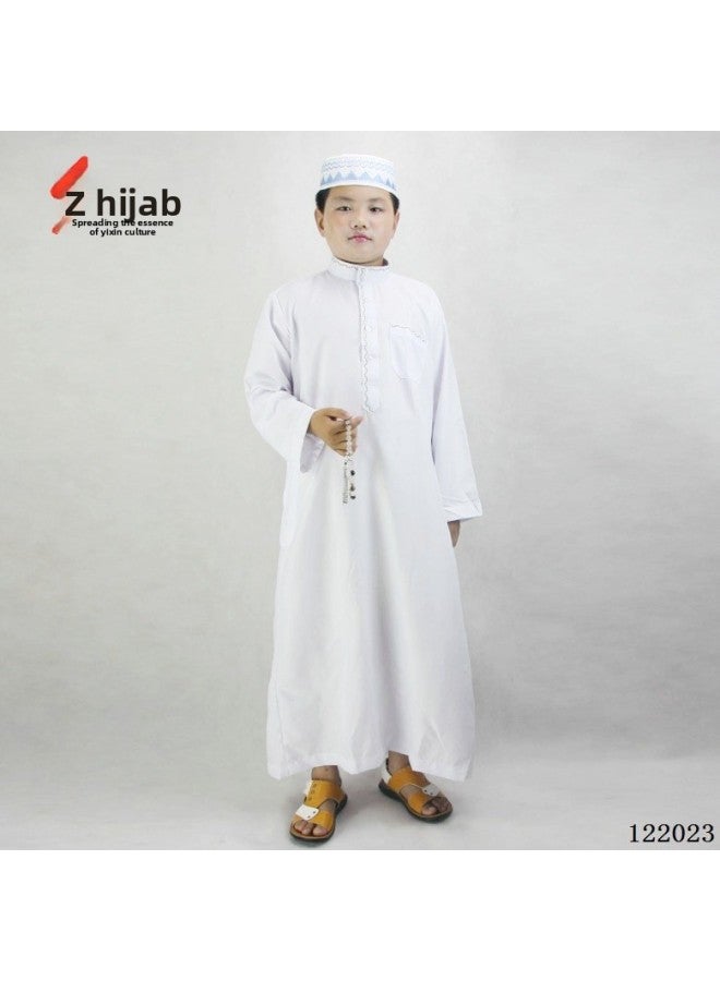 عباية - ثوب عربي رجالي - 120433 رداء بياقة واقفة، مقاس 48 - ملابس تقليدية، ملابس إسلامية، زي إسلامي، عباية دبي، قفطان، جبة - Image 5