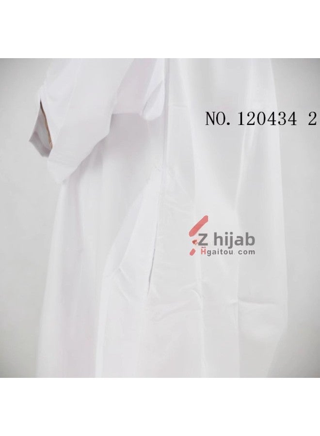 عباية - ثوب عربي رجالي - 120433 رداء بياقة واقفة، مقاس 48 - ملابس تقليدية، ملابس إسلامية، زي إسلامي، عباية دبي، قفطان، جبة - Image 3