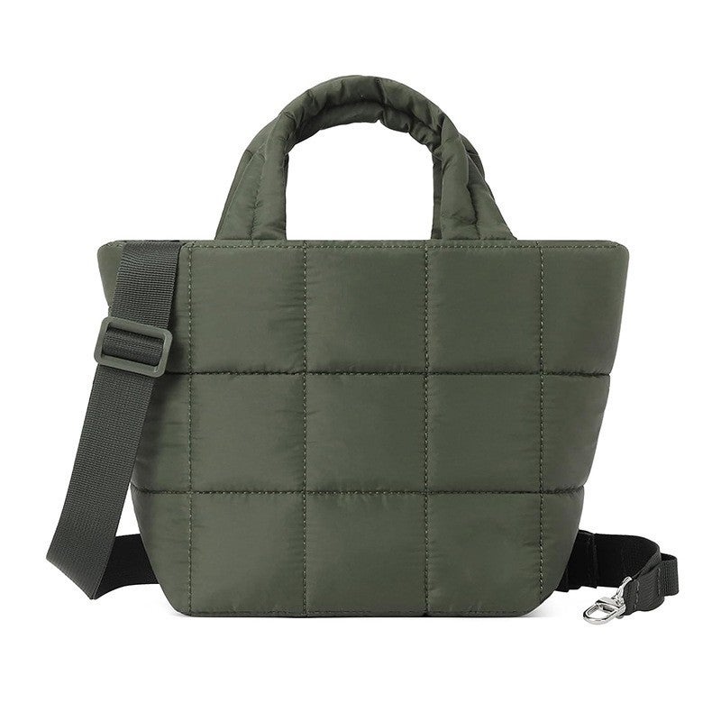 2025 Spring New Niche Korean Style Single-Shoulder Mini Handbag Quilted Tote Bag High-End Commuter Bag - Image 1