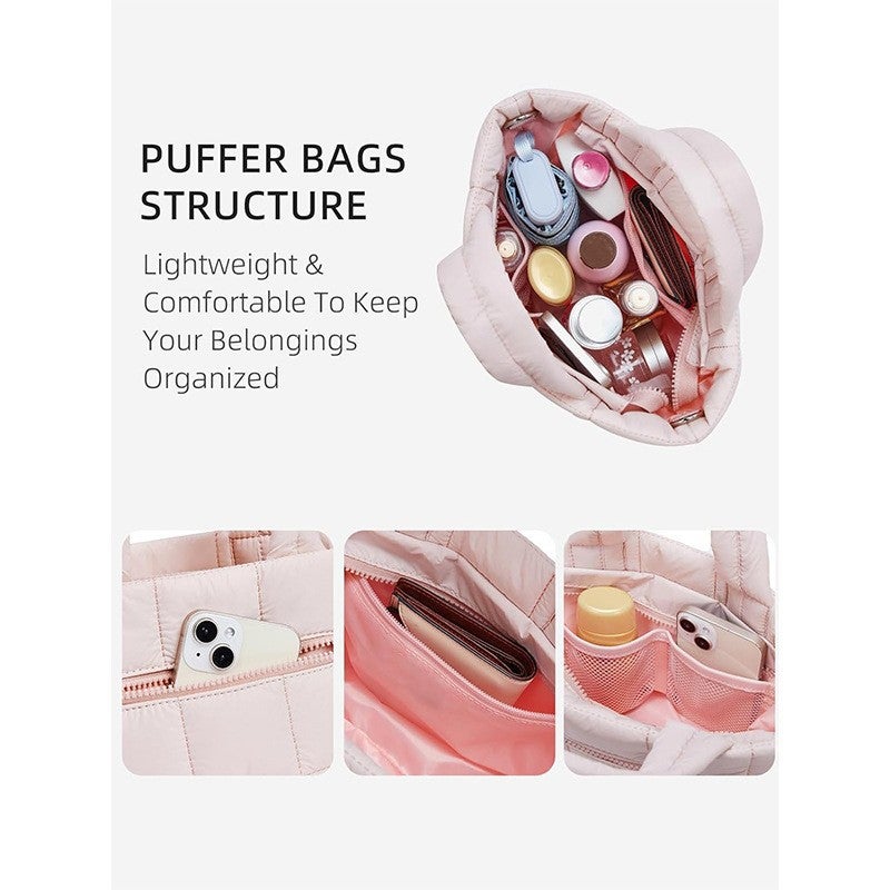 2025 Spring New Niche Korean Style Single-Shoulder Mini Handbag Quilted Tote Bag High-End Commuter Bag - Image 4
