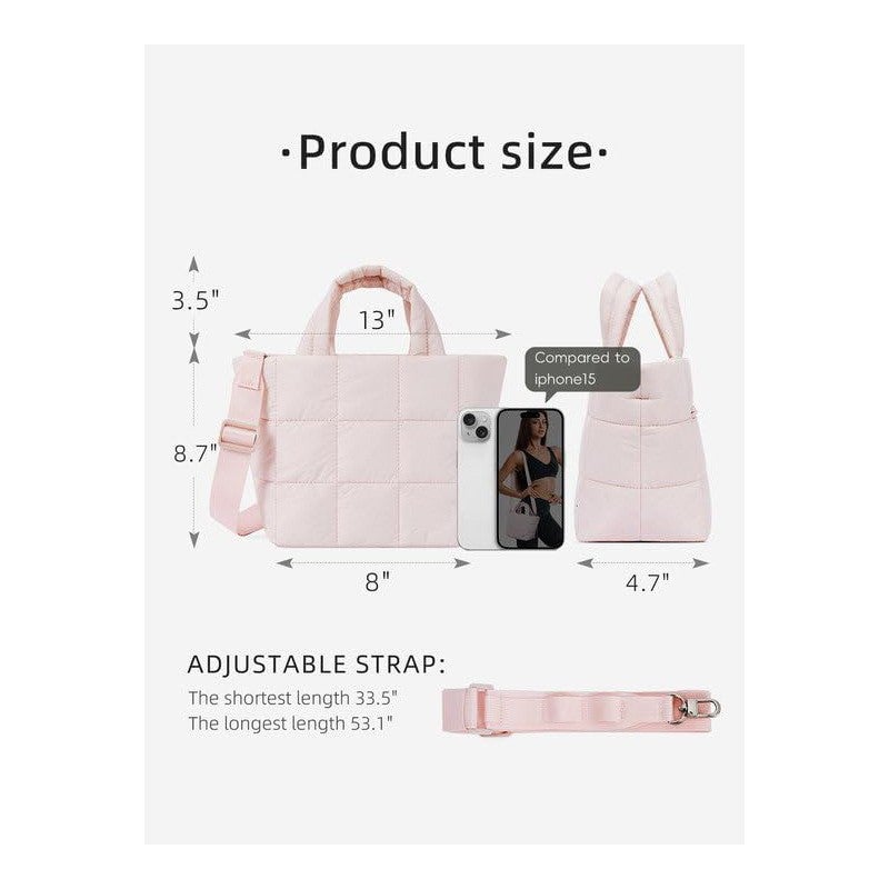 2025 Spring New Niche Korean Style Single-Shoulder Mini Handbag Quilted Tote Bag High-End Commuter Bag - Image 3