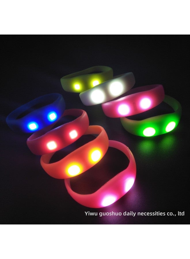 Concert Bar Atmosphere Remote Control Luminous Bracelet Enterprise Annual Meeting Lottery Voice Control Led Aid Luminous Bracelet-Color:Voice Controlled Red, Yellow, Blue, Green, Pink And White 6 Colors Mixed Hair  - Image 2