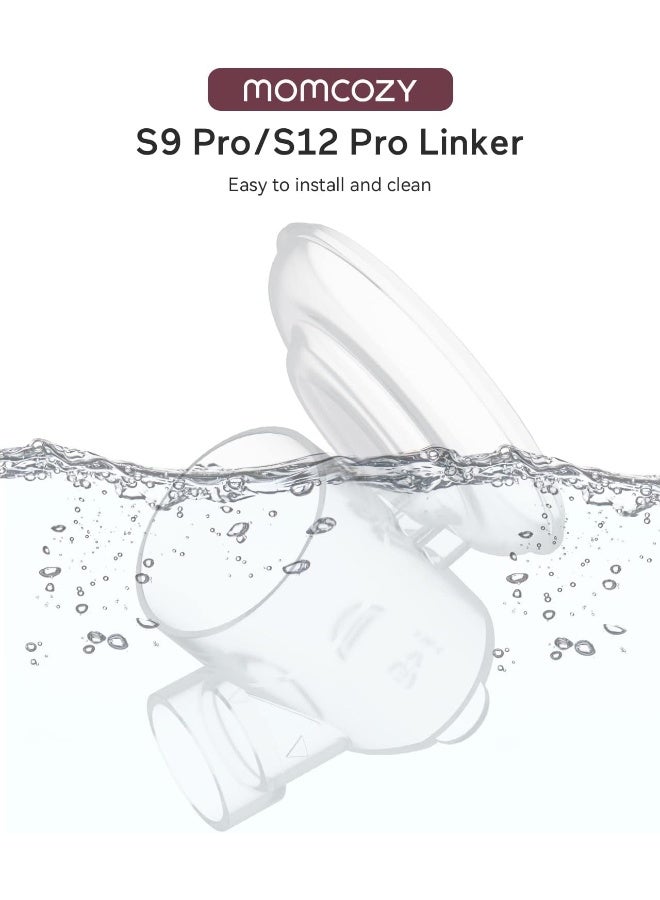 مام كوزي ملحقات بديلة أصلية من Momcozy S9 Pro/S12 Pro، متوافقة فقط مع مضخة الثدي Momcozy S9 Pro/S12 Pro، وليست مخصصة لـ S9/S12 (رابط، عبوة واحدة) - Image 2
