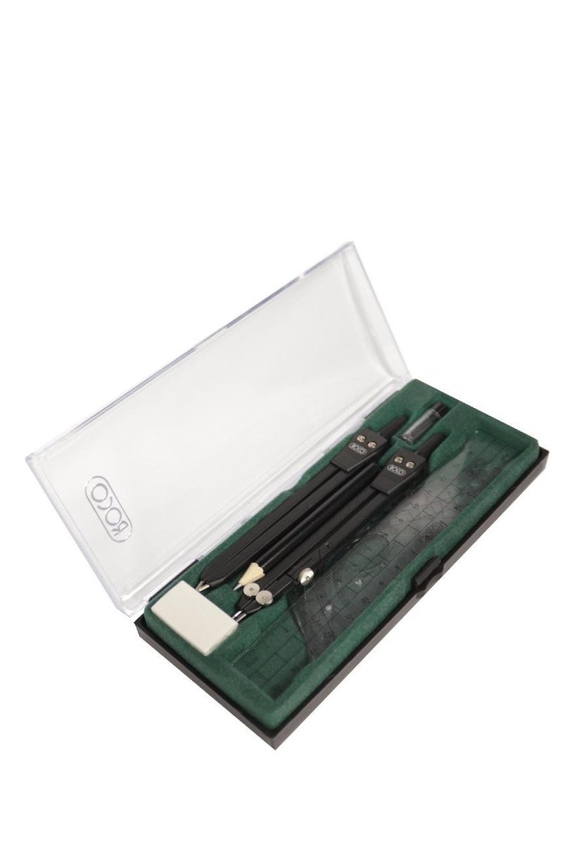 روكو طقم هندسي طقم رياضي مع سنون | بلاستيك/فولاذ | 9 قطع - Image 2