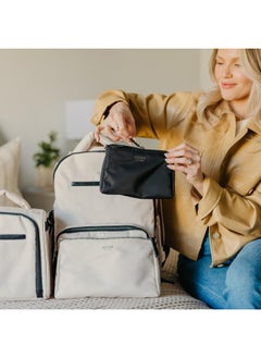 JuJuBe JuJuBe x Witney Carson - New 3-Piece Pouch Set, Diaper Bag Organizing Pouches, Convertible to Small Purse with Crossbody Strap, Perfect for Travel, Zipper Cosmetic or Makeup Pouch, Cloud  - Image 3