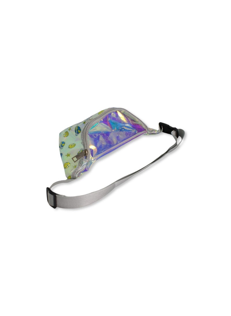 Waist Bag – Silver with Astronaut Print - Image 2