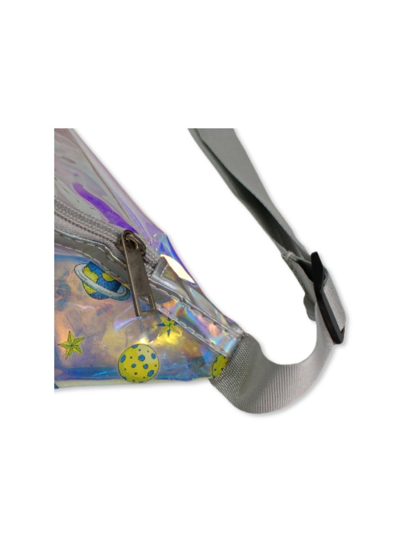 Waist Bag – Silver with Astronaut Print - Image 3