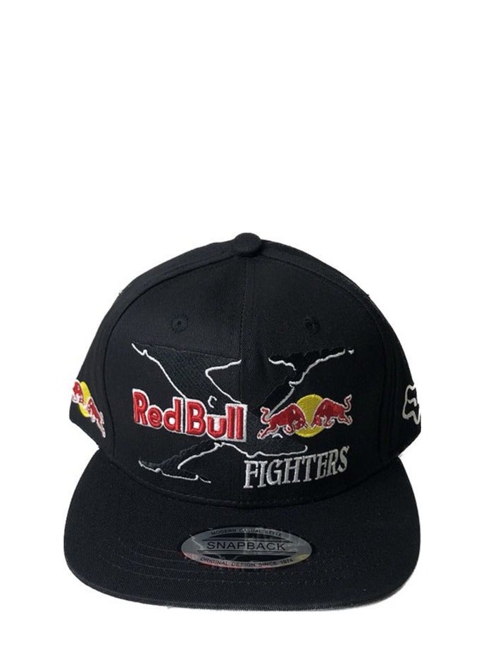Red Bull قبعة بريم مسطحة مطرزة من سلسلة مقاتلي ريد بول