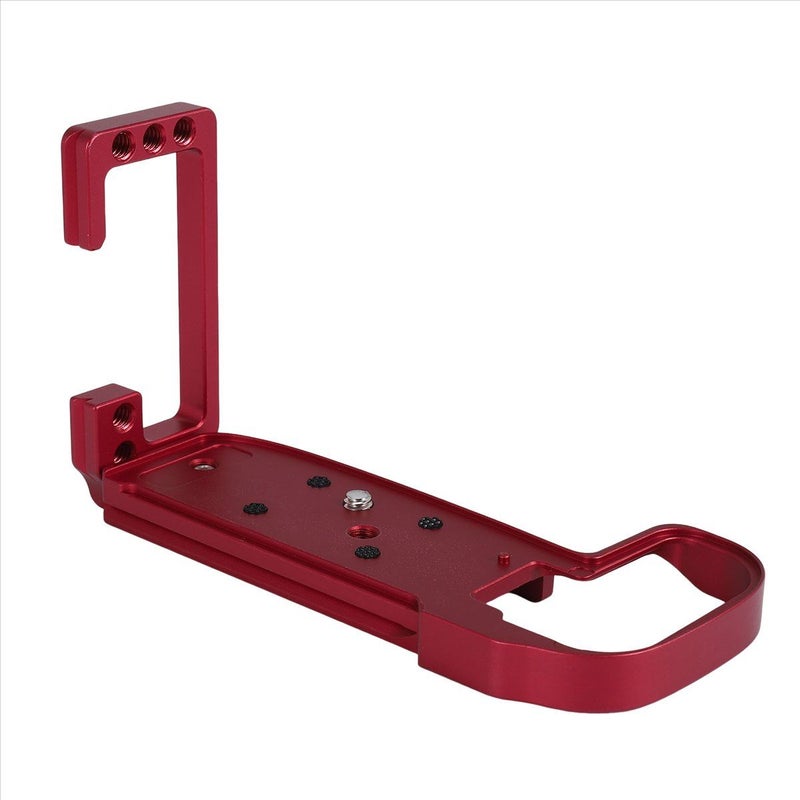 Quick Release L Plate Bracket Holder Hand Grip For Arca Swiss Tripod Ballhead Red - Image 2