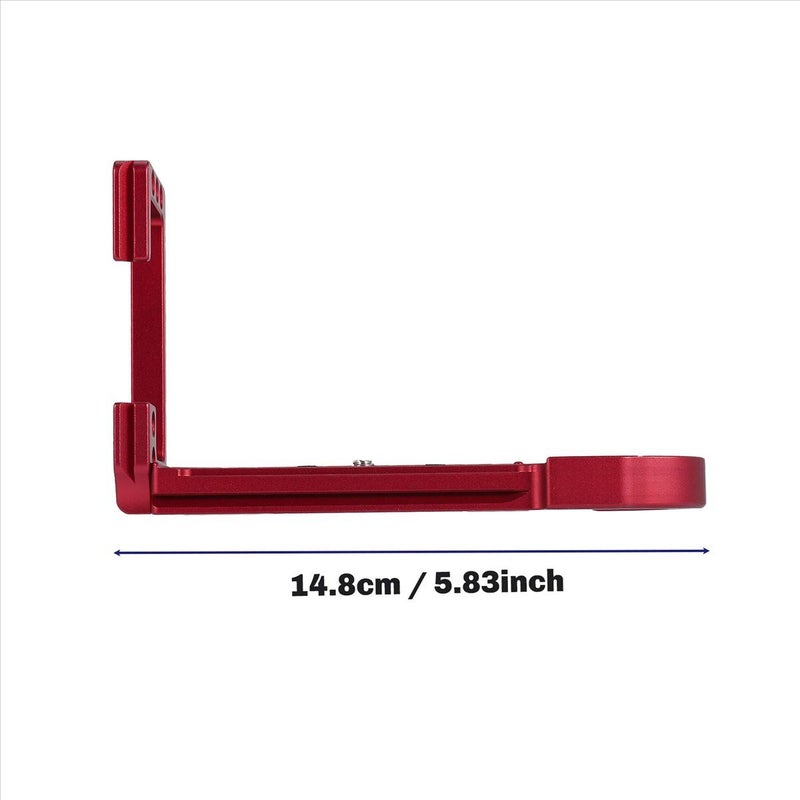 Quick Release L Plate Bracket Holder Hand Grip For Arca Swiss Tripod Ballhead Red - Image 4
