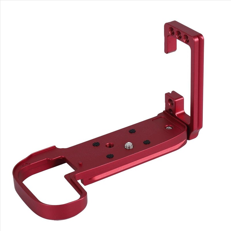 Quick Release L Plate Bracket Holder Hand Grip For Arca Swiss Tripod Ballhead Red - Image 3