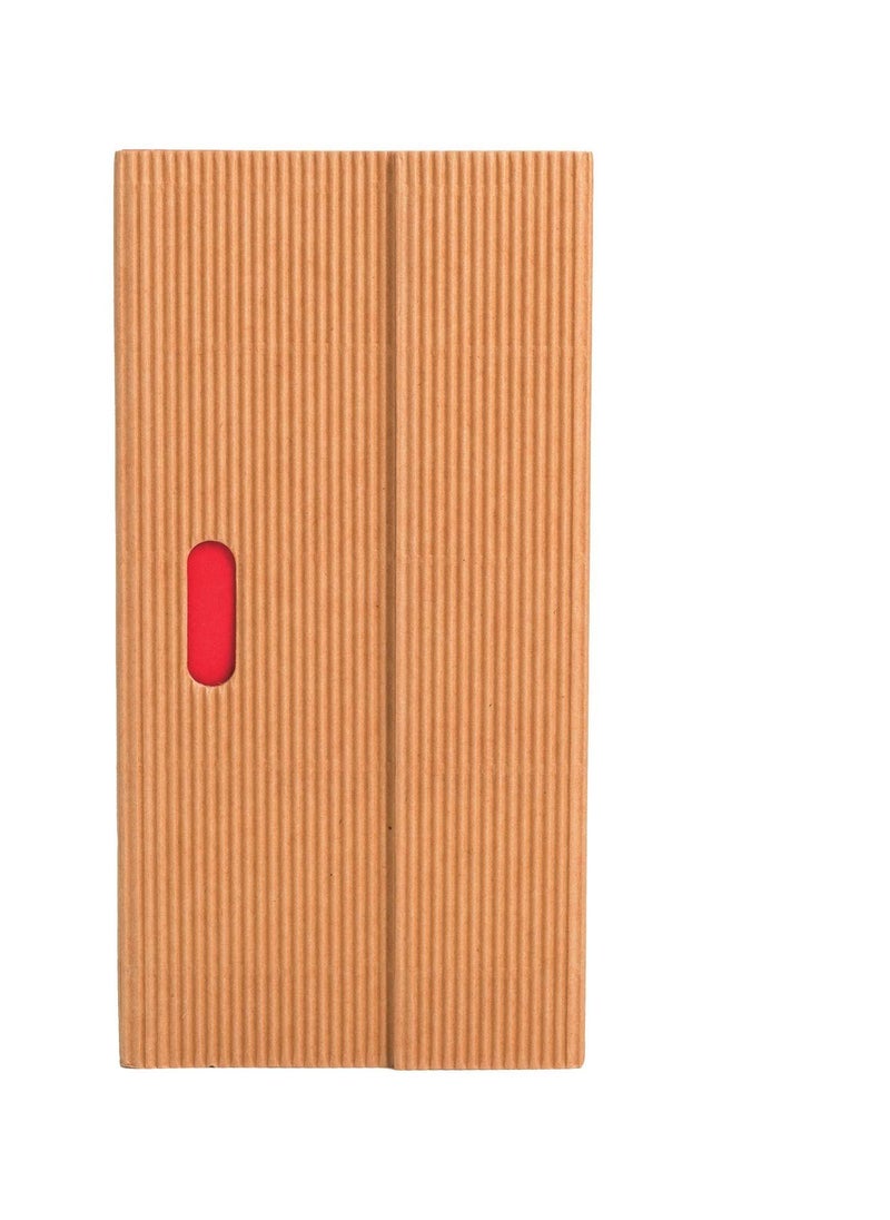 Paper-Oh Ondulo Natural B6.5 Lined Wrap Closure 112 Pages 100gsm Notebook - Image 1