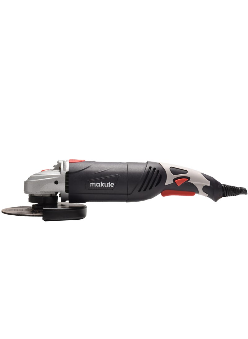makute AG015 Angle Grinder: Powerful 1550W Tool with 150mm Disc and 9000rpm Speed - Image 2