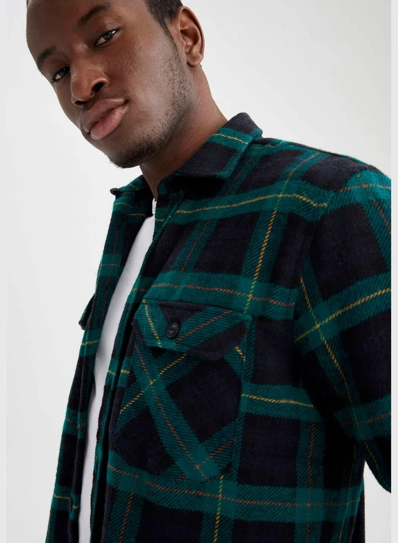 DeFacto Long Sleeve Check Patterned Shirt