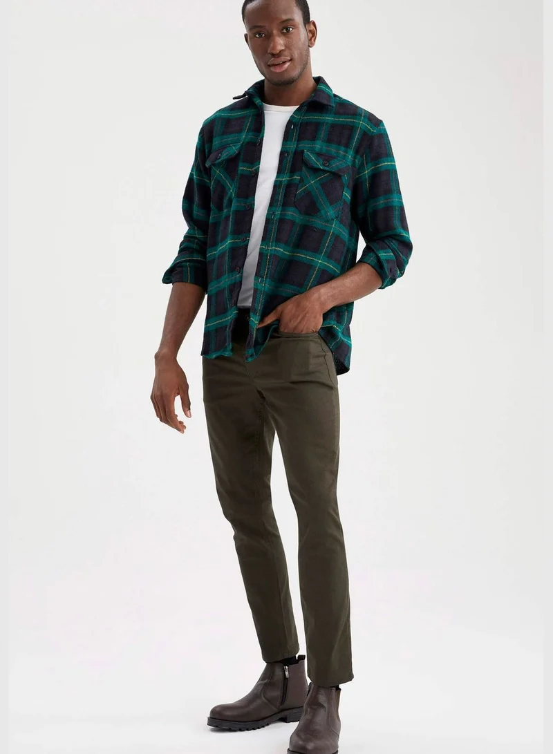 DeFacto Long Sleeve Check Patterned Shirt