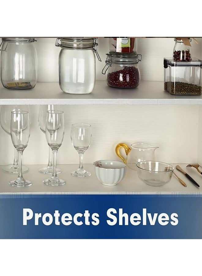 ElastPro Ethylene Vinyl Acetate 45 Cm X 10 M Transparent Food Grade Solid EVA Anti Slip Washable Matsheet For Fridge, Kitchen, Drawer, Shelf Liner, Table (Line Texture, Natural White) - Image 5