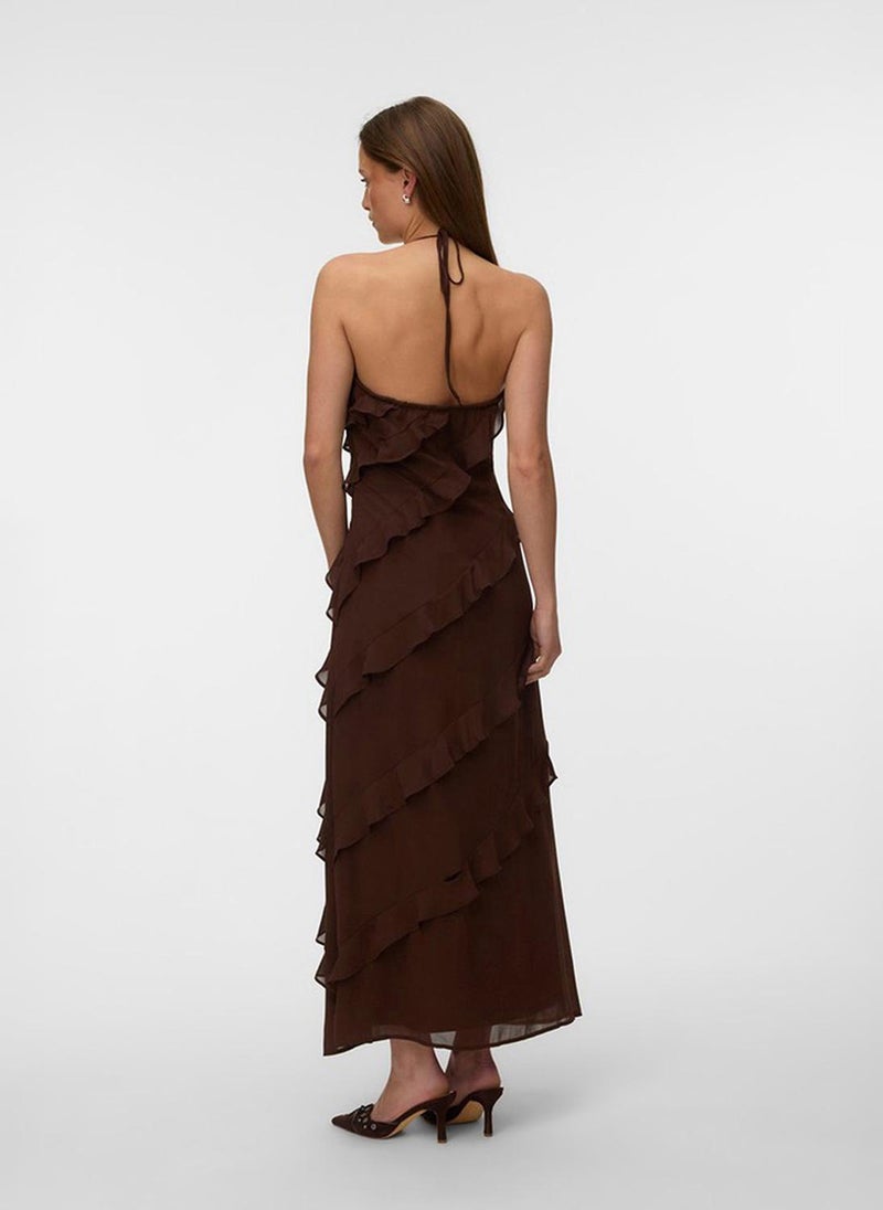 VERO MODA Women's VMMARJORIE Sleeveless Flounce Maxi Dress - Image 4