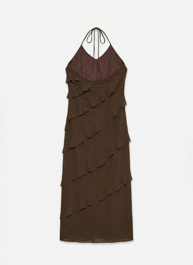 VERO MODA Women's VMMARJORIE Sleeveless Flounce Maxi Dress - Image 5