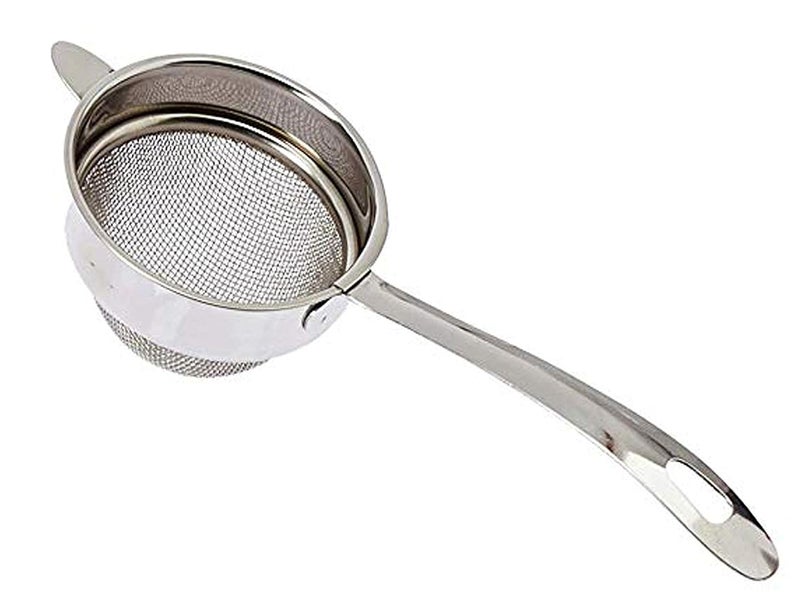 Petals Pakkad Lifter Wire Tong and Double Mesh Tea Strainer Combo Strainer 95x23x5cm and LifterPakkad 22x45x5cm - Image 2