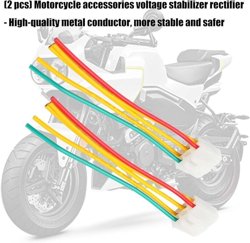 2PCS Motorcycle Voltage Regulator Rectifier High Efficiency Power Converter for YBR125 - Image 3