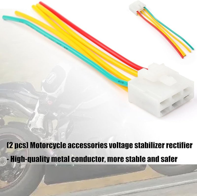 2PCS Motorcycle Voltage Regulator Rectifier High Efficiency Power Converter for YBR125 - Image 5